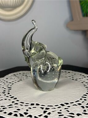 Vintage glass elephant